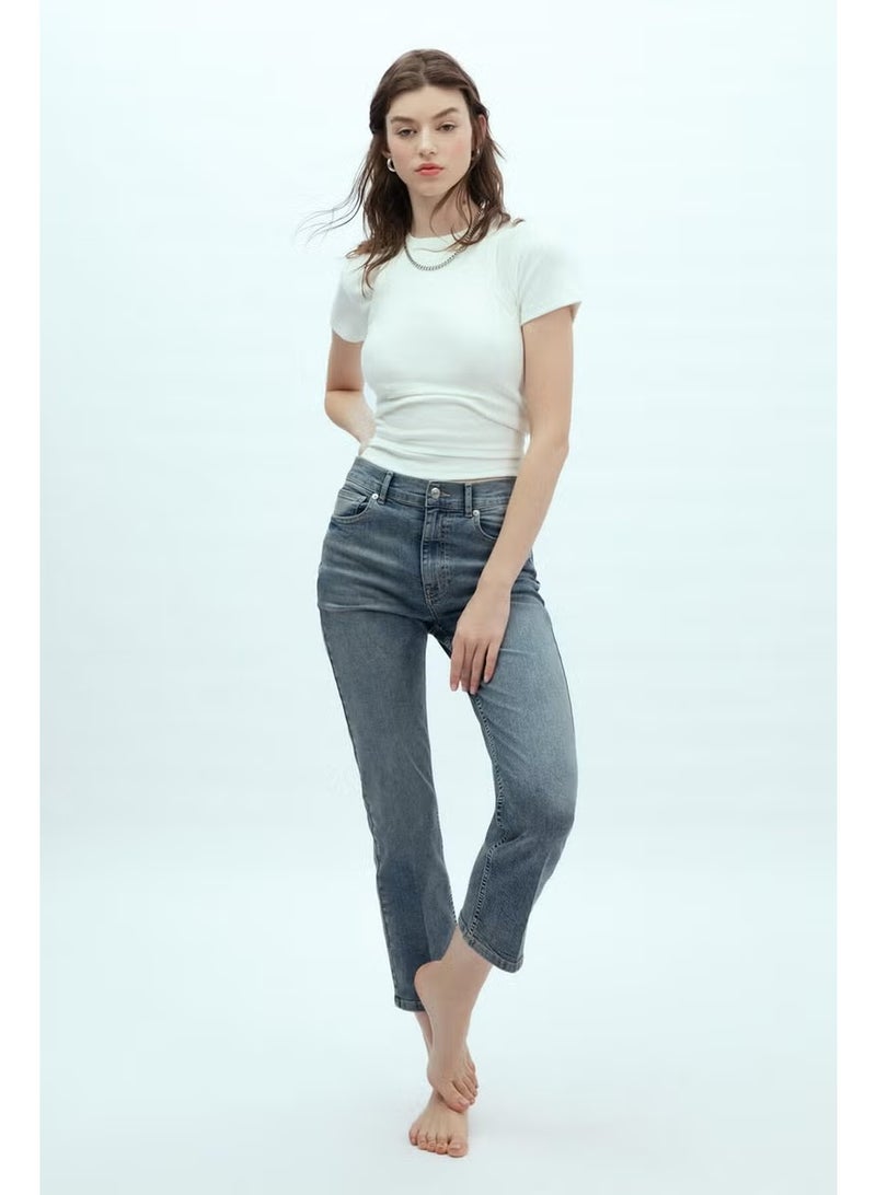 Manuka Bootcut Fit Denim Trousers Blue - Image 1